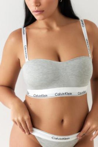 Brassière bandeau moderne en coton grise en taille: Small - Calvin Klein - Modalova