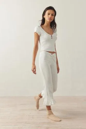 Pantalon de détente évasé Sweet Dreams en White taille: Medium - Out From Under - Modalova