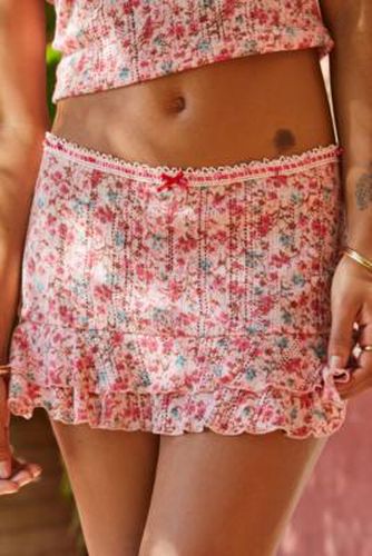 Mini jupe en Pointelle à motif floral en taille: Small - Out From Under - Modalova