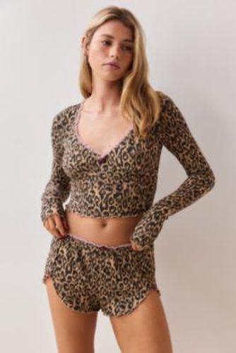Shorts côtelés imprimé léopard en Assorted taille: Small - Out From Under - Modalova