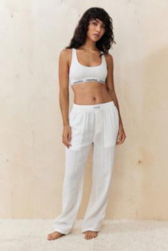 Pantalon de pyjama texturé en Blanc taille: XS - Calvin Klein - Modalova