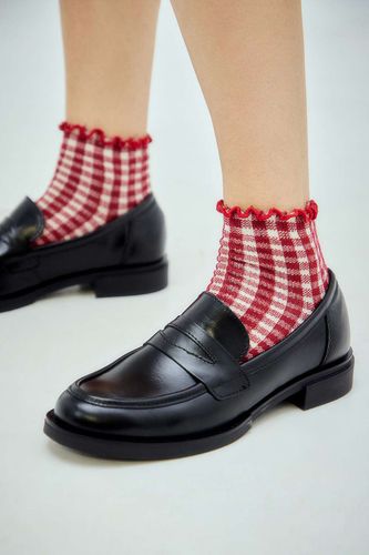 Gingham Lettuce Edge Socks en taille: TAILLE UNIQUE - Out From Under - Modalova