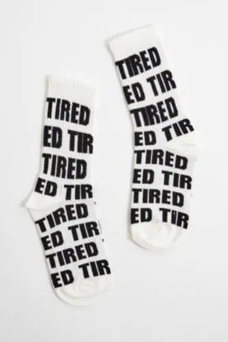 Chaussettes fatiguées Out From Under en Ivory - Urban Outfitters - Modalova