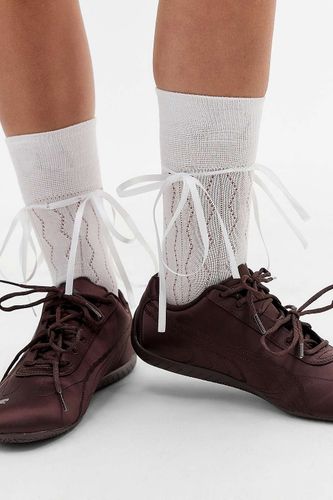 Chaussettes de cheville avec naud papillon en satin en taille: TAILLE UNIQUE - Out From Under - Modalova