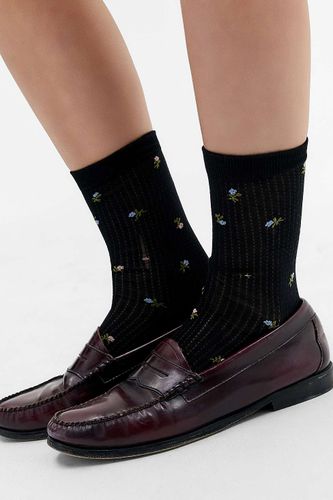 Chaussettes à broderie florale en taille: TAILLE UNIQUE - Out From Under - Modalova
