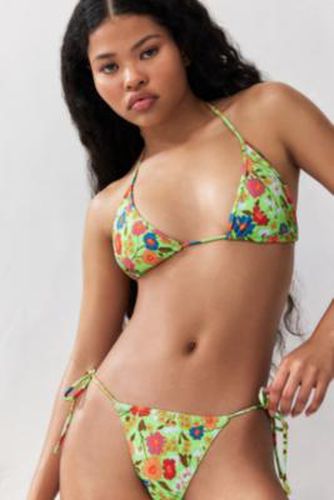 Bas de bikini avec attaches sur les côtés et motif floral coloré en Vert taille: XS - Out From Under - Modalova