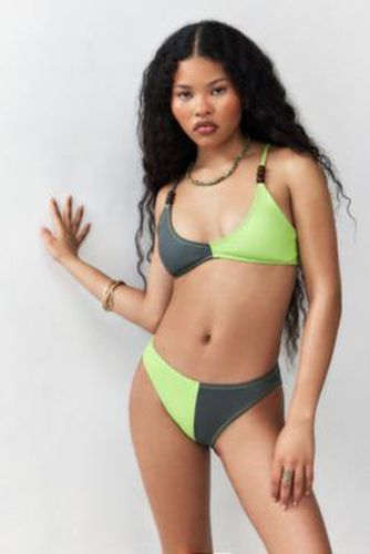 Bas de bikini colour block en Vert taille: XS - Daisy Street - Modalova