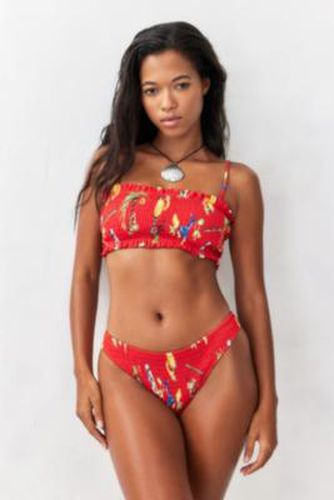 Bas de bikini Hettie à smocks en Rouge taille: UK 10 - Damson Madder - Modalova