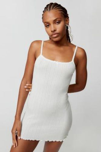 Out From Under - Robe courte en maille pointelle Dede en taille: Large - Urban Outfitters - Modalova