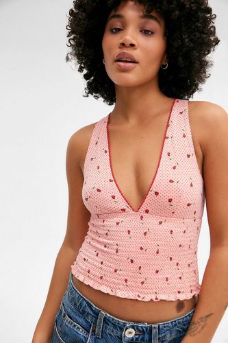 Verity Shirred Floral Print Top en taille: XS - Kimchi Blue - Modalova