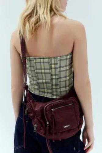 Kat Faux Leather Pocket Bag en Maroon - BDG - Modalova