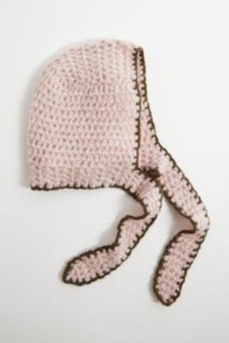 Bonnet en maille contrastée UO par en Pink - Urban Outfitters - Modalova
