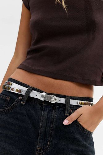 Ceinture fine UO en simili cuir ornée par en taille: Small/Medium - Urban Outfitters - Modalova