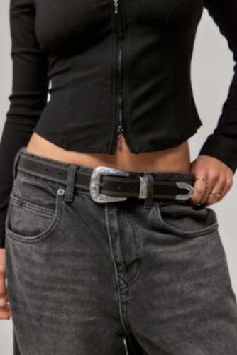 Ceinture western en cuir cousu UO Cassidy par en taille: Medium/Large - Urban Outfitters - Modalova