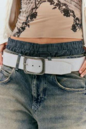 UO - Large ceinture en cuir par en Blanc taille: Small/Medium - Urban Outfitters - Modalova