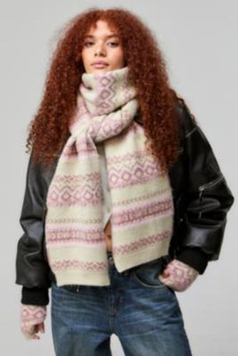 Écharpe Fairisle UO par en taille: TAILLE UNIQUE - Urban Outfitters - Modalova