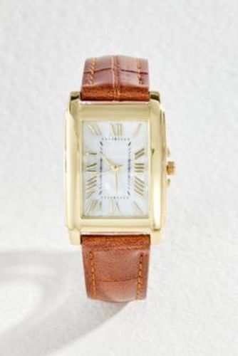 Montre Rectangulaire en Cuir taille: TAILLE UNIQUE - Urban Outfitters - Modalova