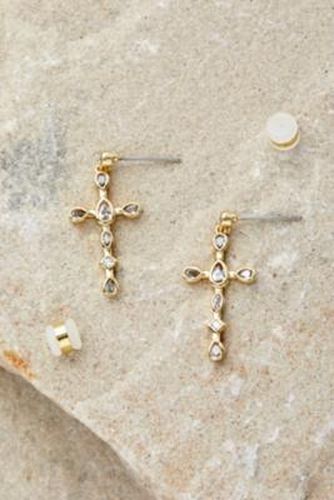Petites boucles d'oreilles Stone Cross - Luv Aj - Modalova