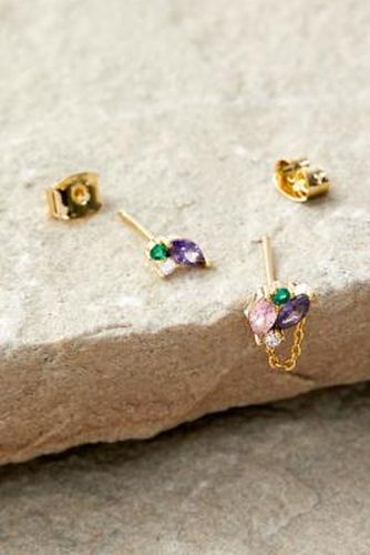 Clous d'oreilles arc-en-ciel CZ - Estella Bartlett - Modalova