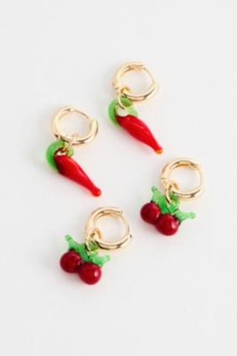 Boucles d'oreilles Cerise & Piment Lot de 2 par en taille: TAILLE UNIQUE - Urban Outfitters - Modalova