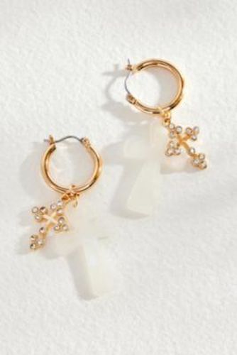 Boucles d'oreilles Double Cross en taille: TAILLE UNIQUE - Silence + Noise - Modalova