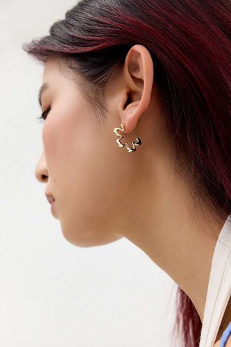 Boucles d'oreilles créoles mini fleur taille: TAILLE UNIQUE - Silence + Noise - Modalova