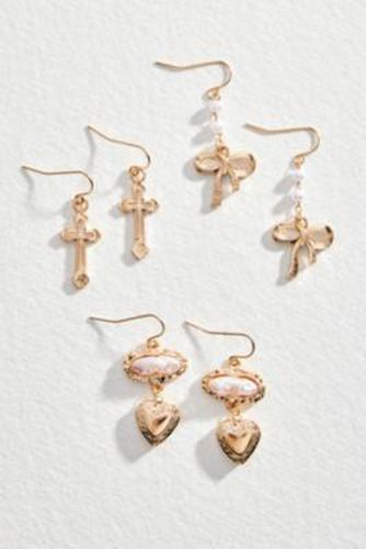 Boucles d'oreilles croix naud paquet de 3 taille: TAILLE UNIQUE - Urban Outfitters - Modalova