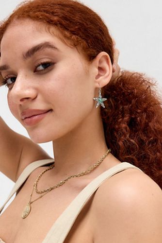Boucles d'oreilles étoile gravées en taille: TAILLE UNIQUE - Silence + Noise - Modalova