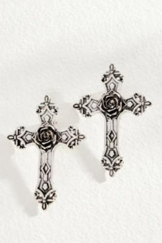 Boucles d'oreilles clous Rose Cross en taille: TAILLE UNIQUE - Silence + Noise - Modalova