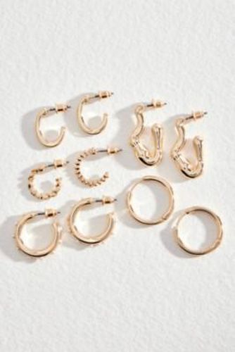 Boucles d'oreilles texturées UO Paquet de 5 par taille: TAILLE UNIQUE - Urban Outfitters - Modalova