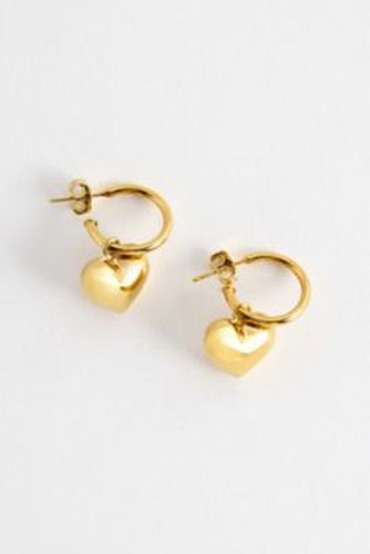 Boucles d'oreilles créoles caur bouffant taille: TAILLE UNIQUE - Seol + Gold - Modalova