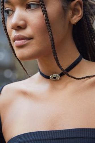 Collier ras-de-cou en velours orné - Silence + Noise - Modalova