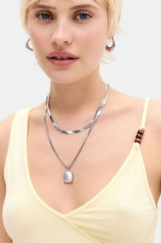 Lot de 2 colliers de perles fondues en taille: TAILLE UNIQUE - Silence + Noise - Modalova