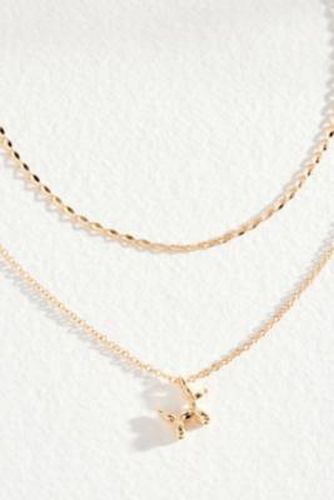 Collier Charm Chien en Gold - Silence + Noise - Modalova