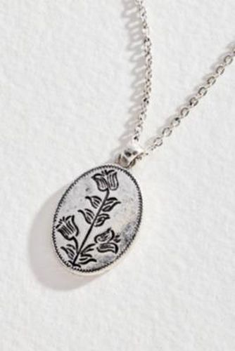 Collier Pendentif Floral Gravé en taille: TAILLE UNIQUE - Silence + Noise - Modalova