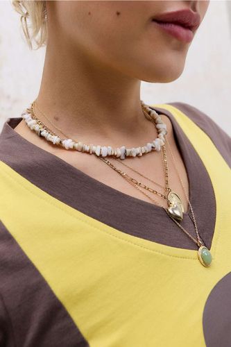 Collier ras-de-cou naturel à écailles en taille: TAILLE UNIQUE - Silence + Noise - Modalova