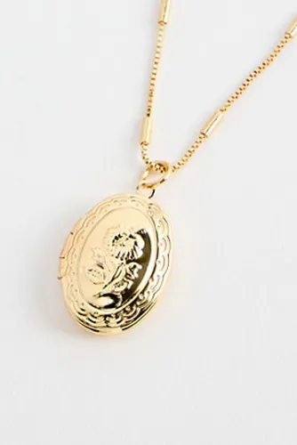 Collier médaillon ovale floral en taille: TAILLE UNIQUE - Silence + Noise - Modalova