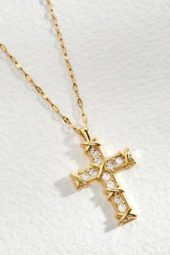 Zambah Woven Cross Necklace en Gold - Zambah - Modalova