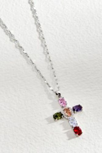 Multicoloured CZ Cross Necklace en Assorted - Zambah - Modalova