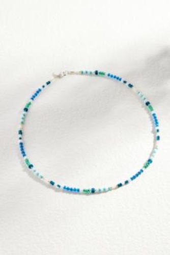 Teal Glass Beaded Choker Necklace en Assorted - Rhimani - Modalova