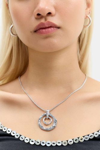 Collier à pendentif anneau gravé en taille: TAILLE UNIQUE - Silence + Noise - Modalova