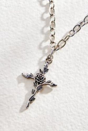 Collier Croix Rose Antique en taille: TAILLE UNIQUE - Silence + Noise - Modalova