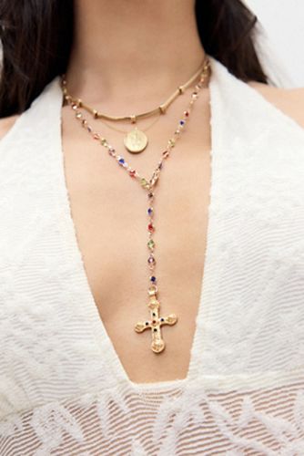 Collier Lariat Croix Gem en taille: TAILLE UNIQUE - Silence + Noise - Modalova