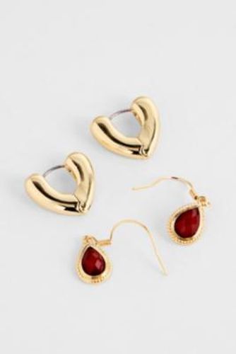 Boucles d'oreilles UO Amber Stone 2-Pack par taille: TAILLE UNIQUE - Urban Outfitters - Modalova