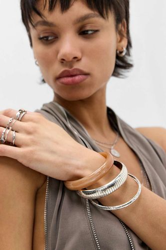 Ensemble de 3 bracelets écaille et gravés en taille: TAILLE UNIQUE - Silence + Noise - Modalova