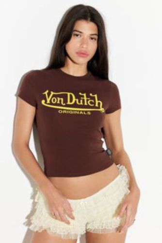 Logo Baby T-Shirt en Brown taille: XS - Von Dutch - Modalova
