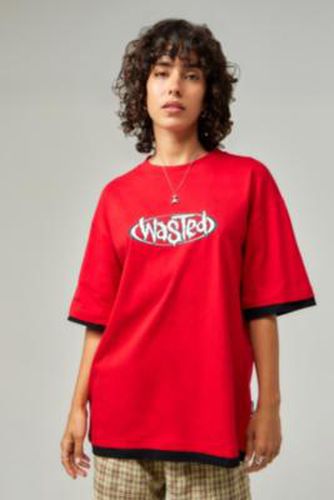 T-Shirt Nine Négatif en Rouge taille: XS - Wasted Paris - Modalova