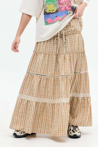 Jupe longue à carreaux vichy taille: XS - Daisy Street - Modalova