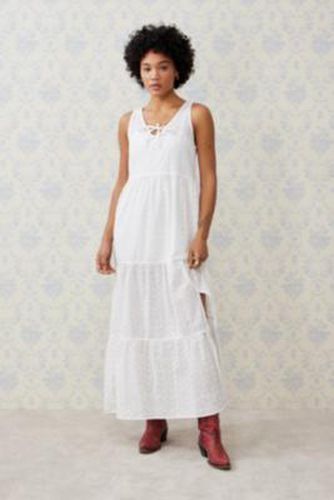 Robe maxi en broderie à volants en Blanc taille: Small - Daisy Street - Modalova