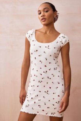 Robe courte en pointelle à petites fleurs en taille: Small - Daisy Street - Modalova